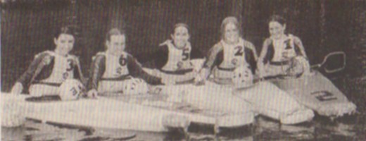 Equipe kayak polo d'Acigné N1 Femmes - championnat de France 1997