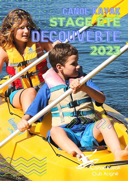 Stage Découverte canoe kayak été 2023